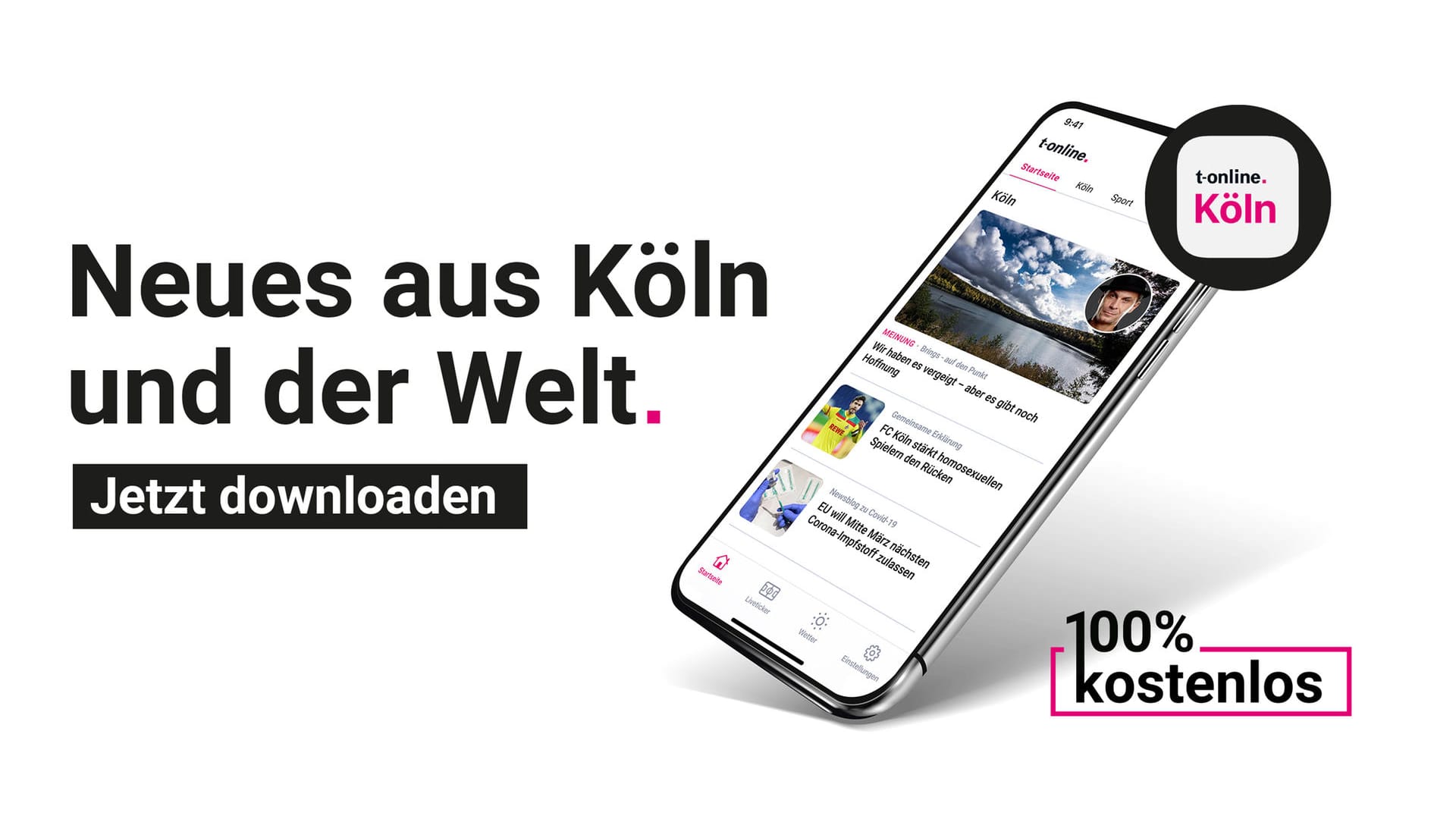 Die t-online Köln App. Neues aus Köln und der Welt.