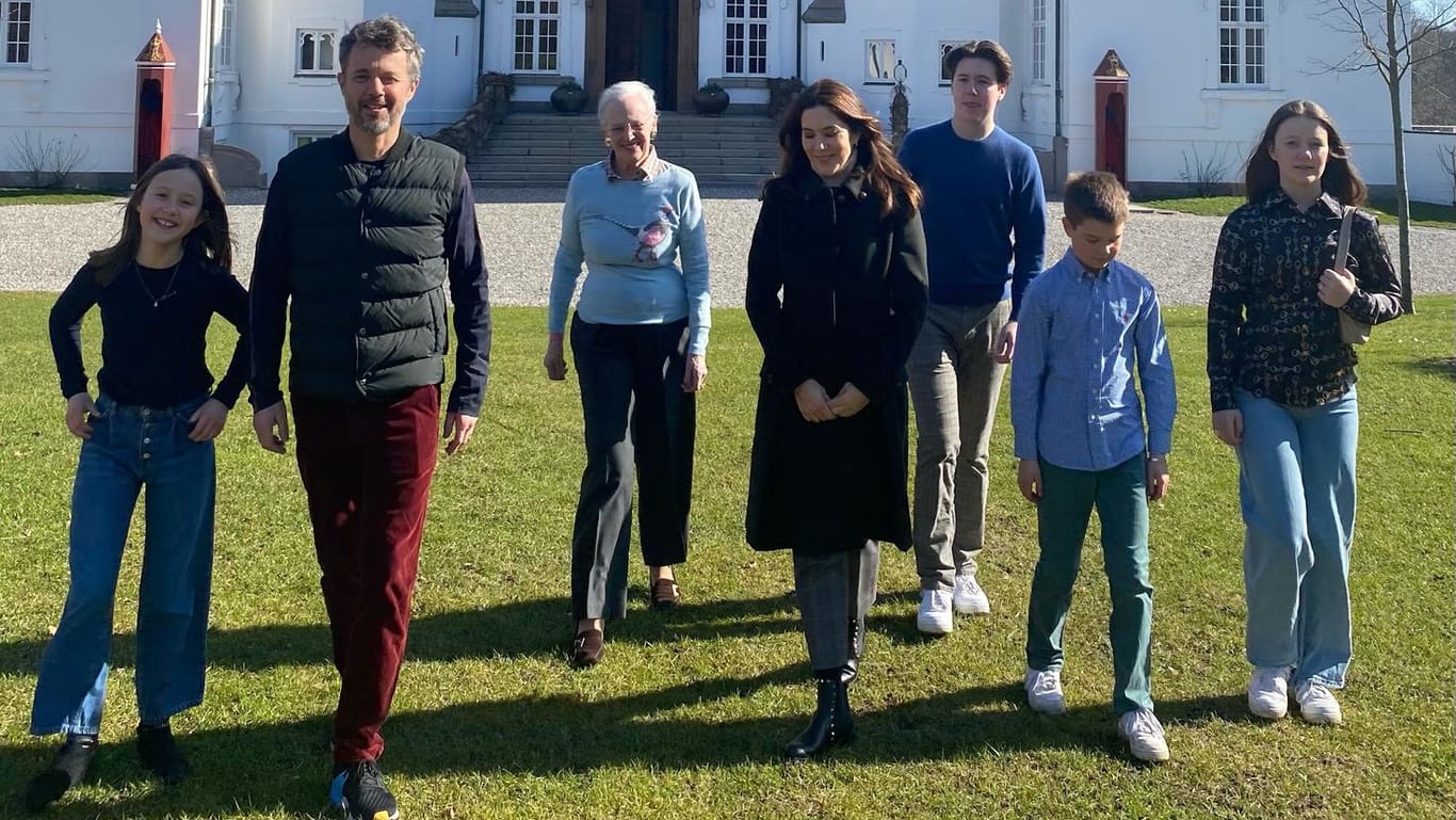 Die dänische Königsfamilie: Zum Osterfest trifft man sich auf Schloss Marselisborg.