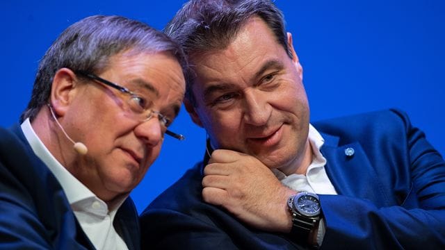 Einer von beiden wird der Kanzlerkandidat der Union: Armin Laschet oder Markus Söder. Einer von beiden wird der Kanzlerkandidat der Union: Armin Laschet oder Markus Söder.