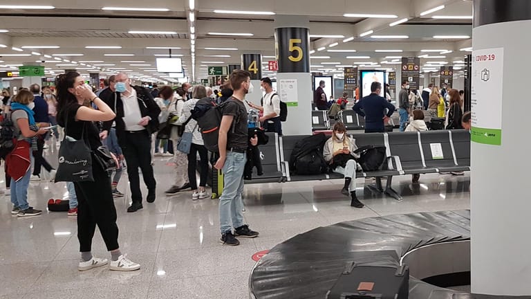 Gepäckausgabe am Flughafen Palma de Mallorca.