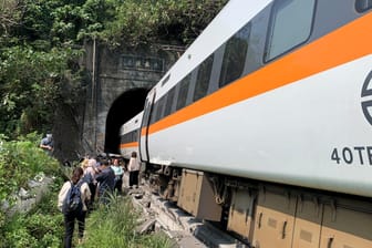 Entgleister Zug in Taiwan: 36 Menschen starben bei dem Unglück.