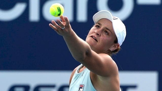 Barty hat das Finale des WTA-Turniers in Miami gegen die Kanadierin Bianca Andreescu für sich entscheiden können. Barty hat das Finale des WTA-Turniers in Miami gegen die Kanadierin Bianca Andreescu für sich entscheiden können.