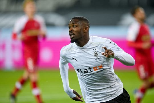 Mit seinem Doppelpack hat Marcus Thuram den Gladbachern den 2:1-Sieg über Freiburg beschert.