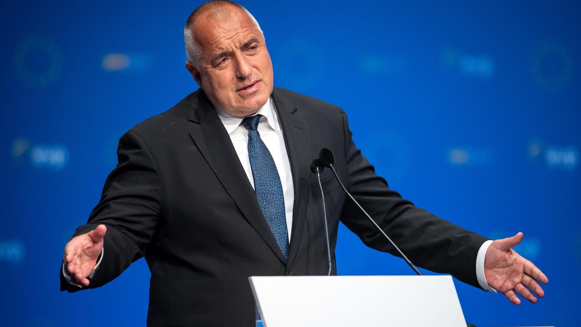 Bulgariens Ministerpräsident Boiko Borissow bei einer Wahlkampfveranstaltung. Er schlägt vor, Fachleute ins Kabinett zu holen. Bulgariens Ministerpräsident Boiko Borissow bei einer Wahlkampfveranstaltung. Er schlägt vor, Fachleute ins Kabinett zu holen.