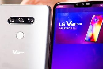 Das Modell LG V40 ThinQ (Archivbild). Für den koranischen Hersteller ist der Konkurrenzdruck zu groß geworden.