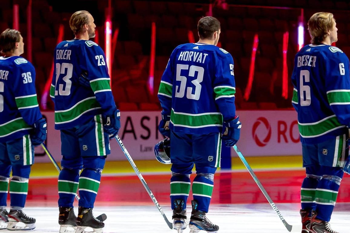 Spieler der Vancouver Canucks: Das Team ist vom Coronavirus hart getroffen.