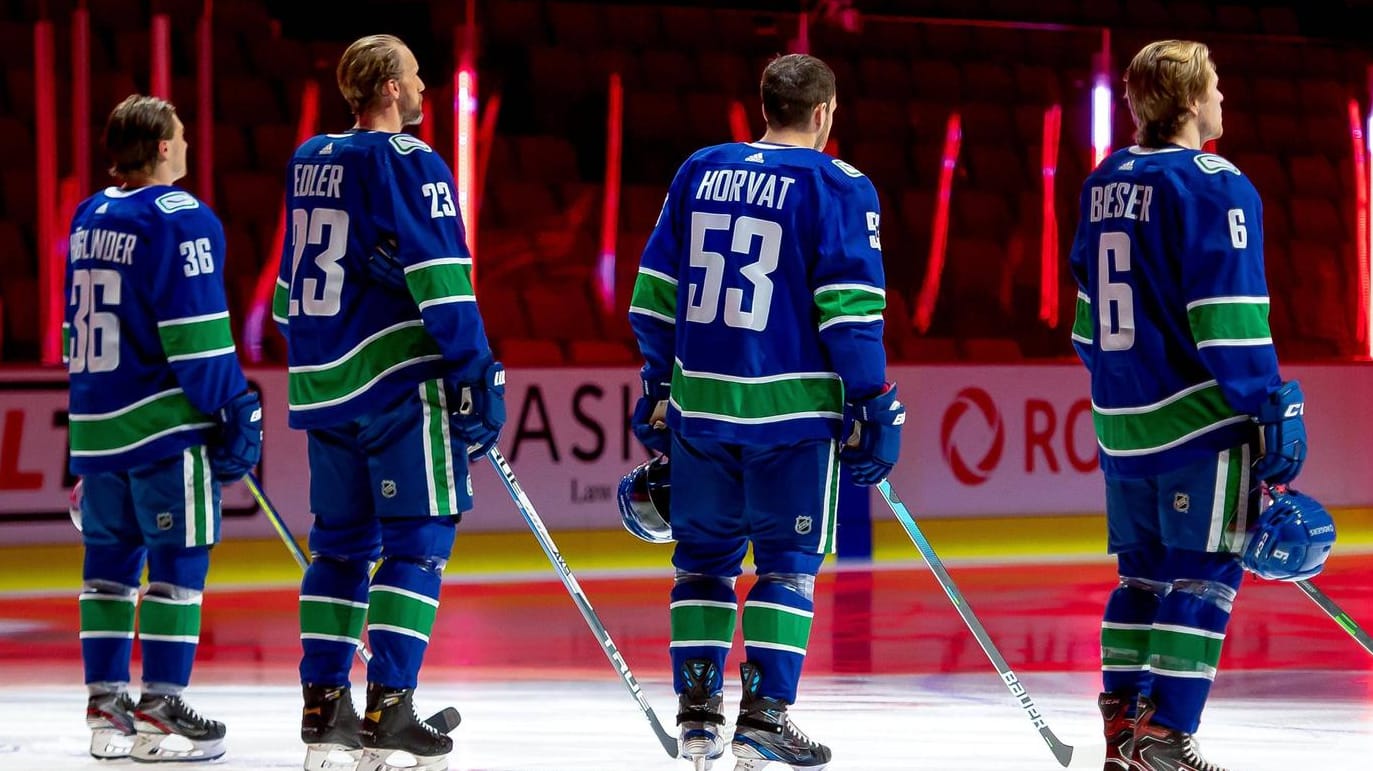 Spieler der Vancouver Canucks: Das Team ist vom Coronavirus hart getroffen.