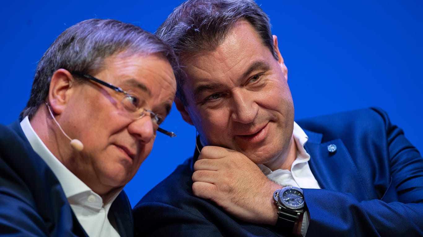 Armin Laschet (l.) und Markus Söder. Einer von beiden wird Kanzlerkandidat der Union.
