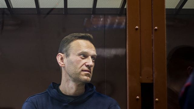 Alexej Nawalny während einer Anhörung im Bezirksgericht Babuskinsky Anfang Februar. Alexej Nawalny während einer Anhörung im Bezirksgericht Babuskinsky Anfang Februar.