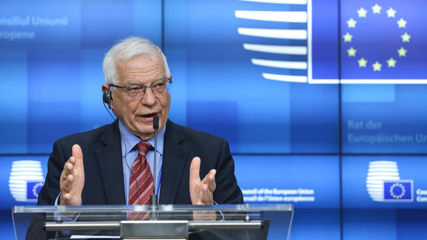Josep Borrell: Der EU-Außenbeauftragte hat der Ukraine Unterstützung zugesichert.