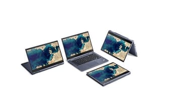 Notebook, Tablet, Standbildschirm, Zelt: Chromebooks wie das Thinkpad C13 Yoga Chromebook haben entsprechende Scharniere für mehr als einen Anwendungsfall.