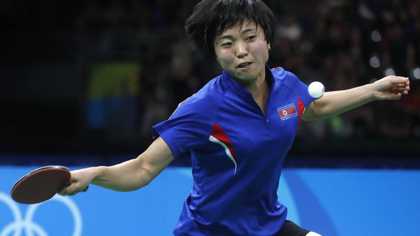 Tischtennisspielerin Kim Song I: Sie und weitere nordkoreanische Sportler werden bei den Olympischen Spielen nicht zu sehen sein.