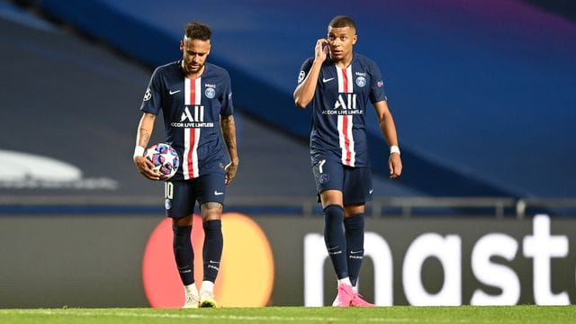 Wollen mit PSG Revanche gegen Bayern: Neymar (l) und Kylian Mbappé.