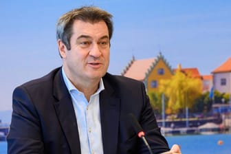 Markus Söder: Der bayrische Ministerpräsident wird als Kanzlerkandidat der Union gehandelt – ebenso wie CDU-Chef Armin Laschet (Archivbild).