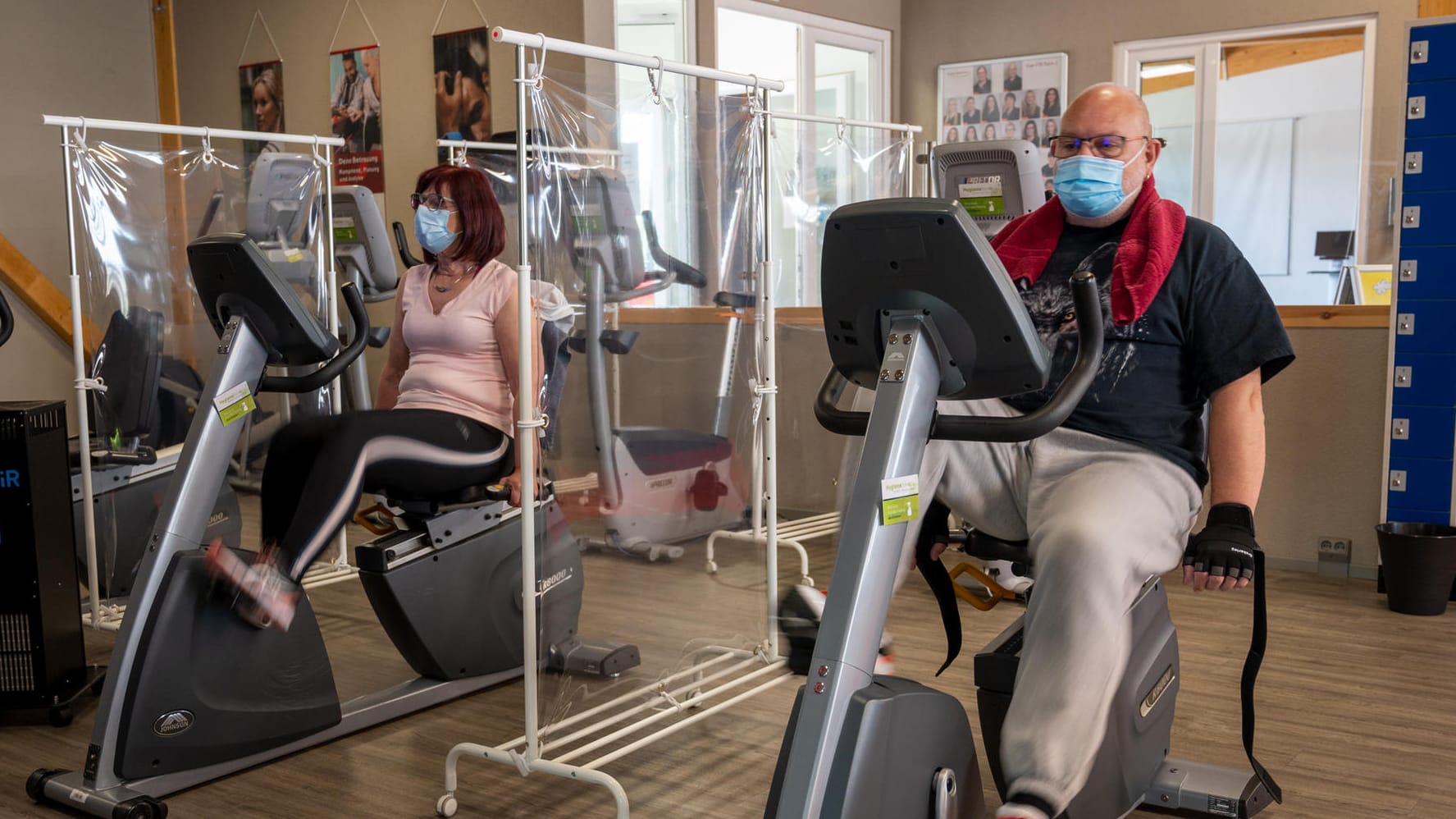 Trainieren mit Maske: Auch die Fitnesstudios dürfen wieder öffnen.