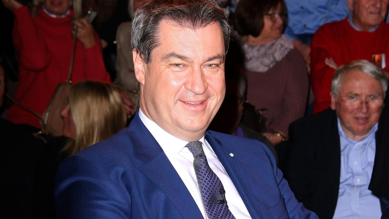 Markus Söder zu Gast bei "Markus Lanz" (Archivbild): In der jüngsten Sendung bleibt der CSU-Chef bei der Kanzlerfrage neutral.