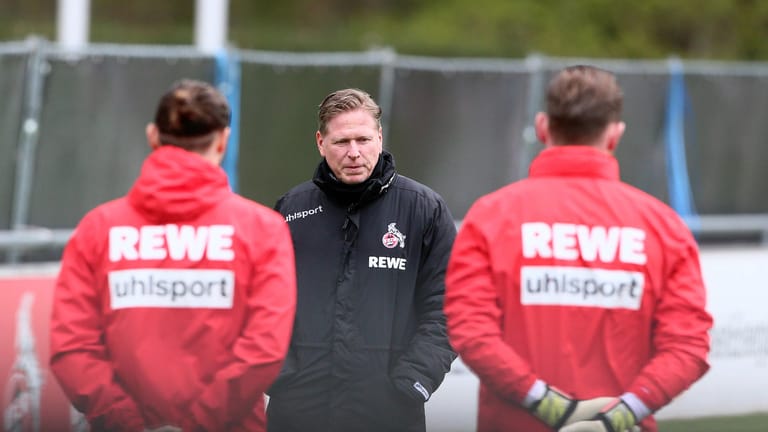 Köln-Trainer Markus Gisdol beim Training am 6. April: Mit dem Spiel gegen Mainz am kommenden Sonntag wird sich entscheiden, wie es für ihn weitergeht.