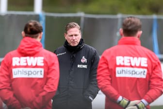 Köln-Trainer Markus Gisdol beim Training am 6. April: Mit dem Spiel gegen Mainz am kommenden Sonntag wird sich entscheiden, wie es für ihn weitergeht.
