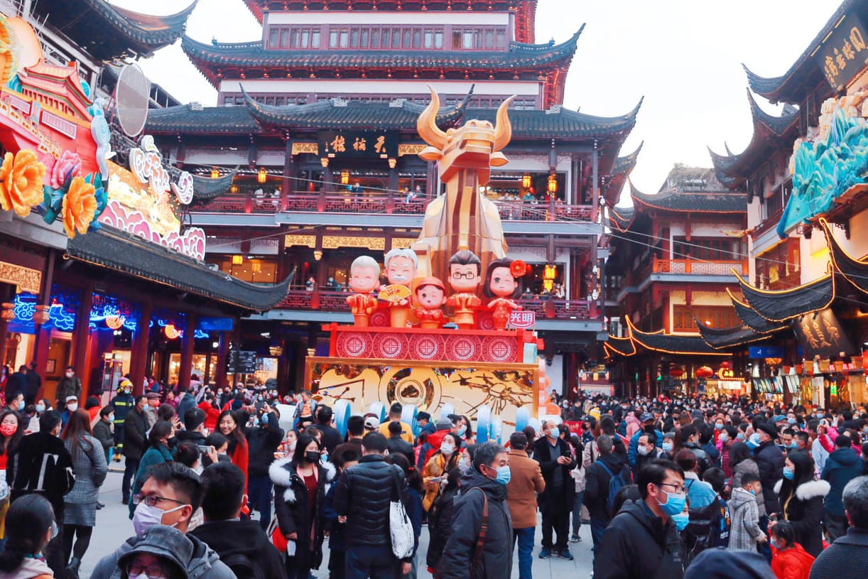Das chinesische Neujahrsfest im Februar: In China sind große Veranstaltungen seit Langem wieder möglich. Das chinesische Neujahrsfest im Februar: In China sind große Veranstaltungen seit Langem wieder möglich.