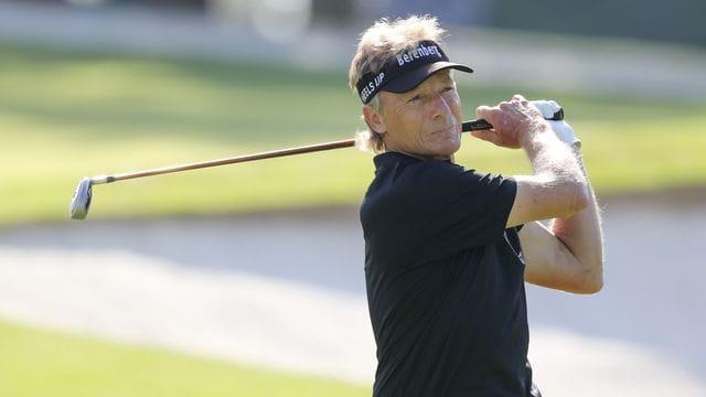 Bernhard Langer spielt sein 38. Bernhard Langer spielt sein 38.