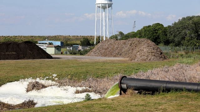 Das ehemalige Düngemittelwerk befindet sich im Bezirk Manatee, südlich von Tampa.