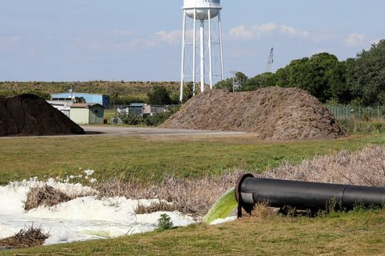 Das ehemalige Düngemittelwerk befindet sich im Bezirk Manatee, südlich von Tampa.