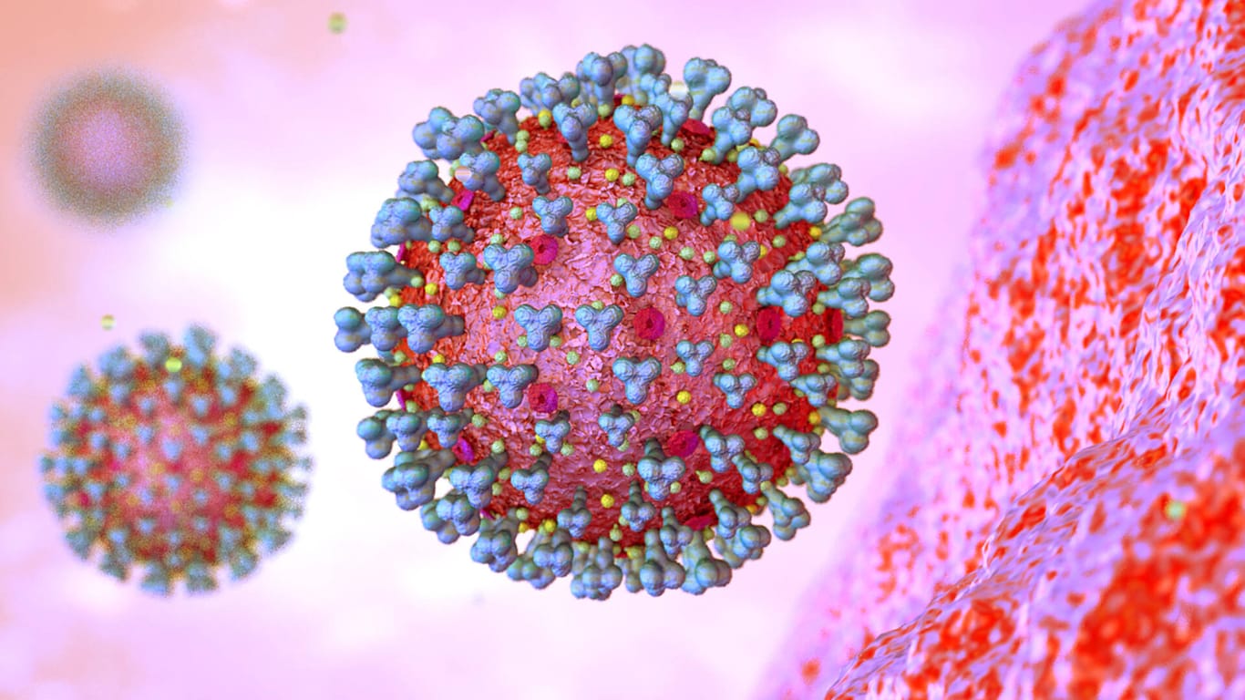 Mikroskopische Ansicht des Coronavirus: Im satirischen Interview steht der Erreger Rede und Antwort.