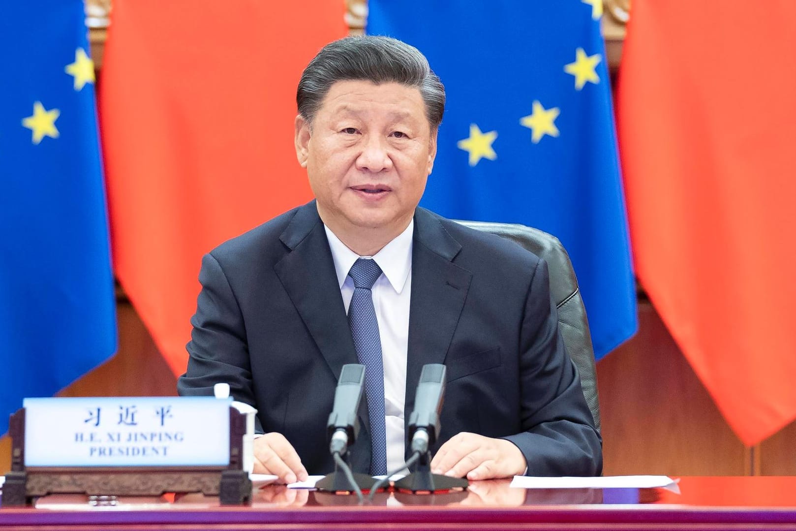 Chinas Präsident Xi Jinping: Die Spannungen zwischen der Volksrepublik und der EU wachsen.