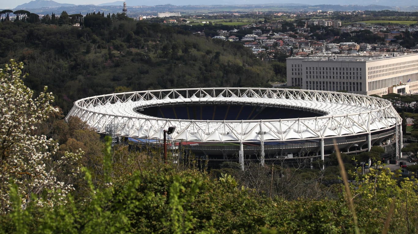 Olympiastadion in Rom: In der italienischen Hauptstadt werden Spiele der EM ausgetragen.