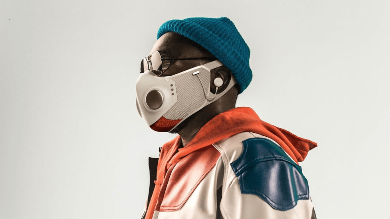Die Xupermask: Die neue Hightech-Gesichtsmaske ist mit ANC-Kopfhörern und LED-Licht ausgestattet.