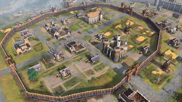 Auch in "Age IV" müssen Spieler zuerst ihre Siedlung aufbauen.