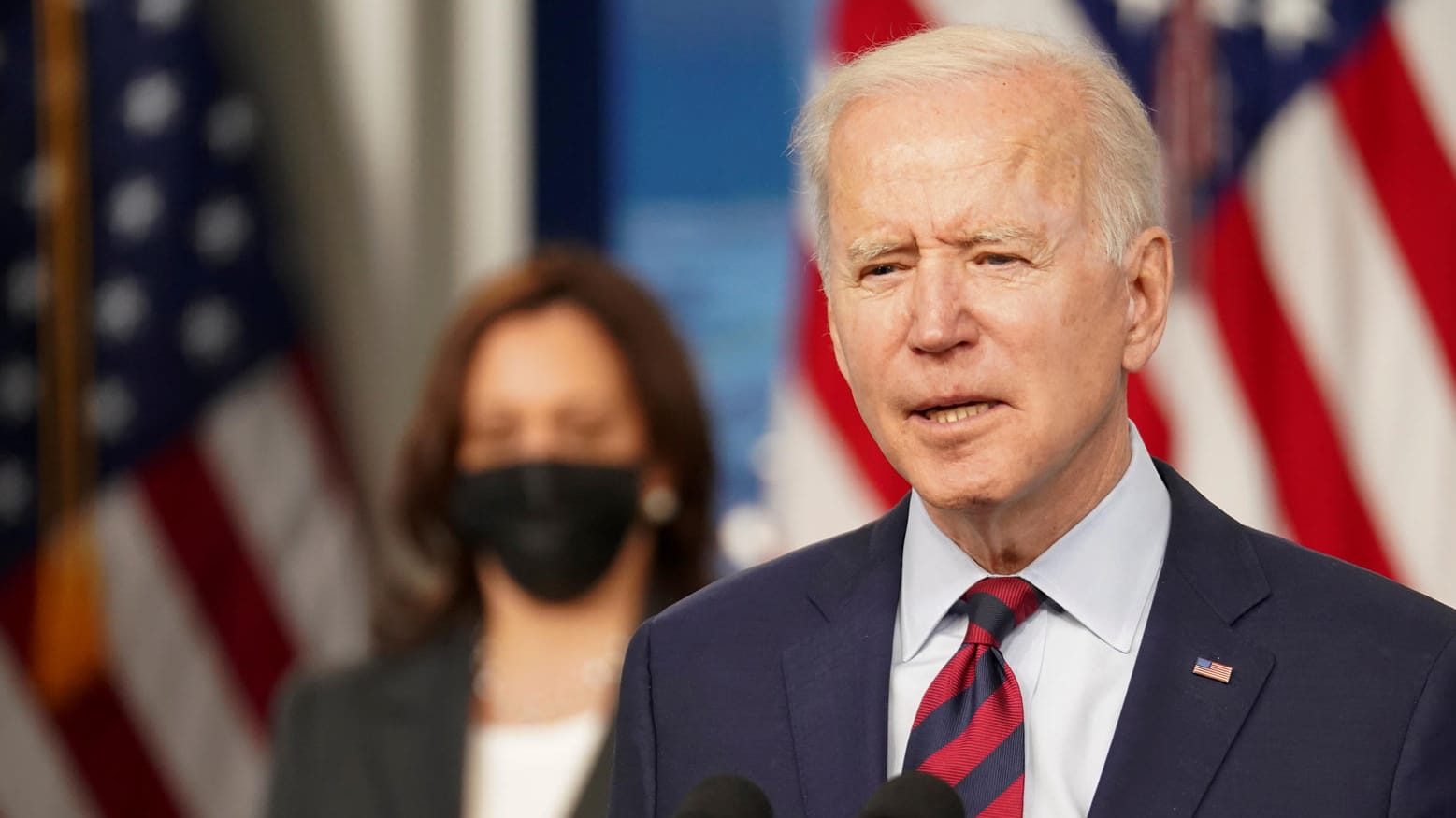 US-Präsident Joe Biden: Er spricht sich für ein strengeres Waffengesetz aus, um Geisterwaffen aus dem Verkehr zu ziehen.