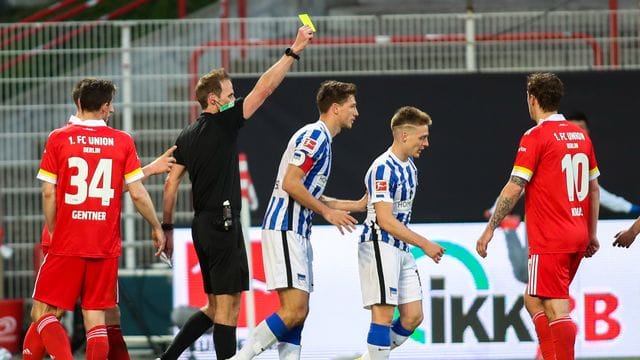 Muss keine Strafe durch den DFB fürchten: Herthas Santiago Ascacibar (2. Muss keine Strafe durch den DFB fürchten: Herthas Santiago Ascacibar (2.