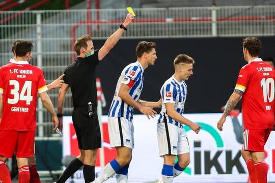 Muss keine Strafe durch den DFB fürchten: Herthas Santiago Ascacibar (2.