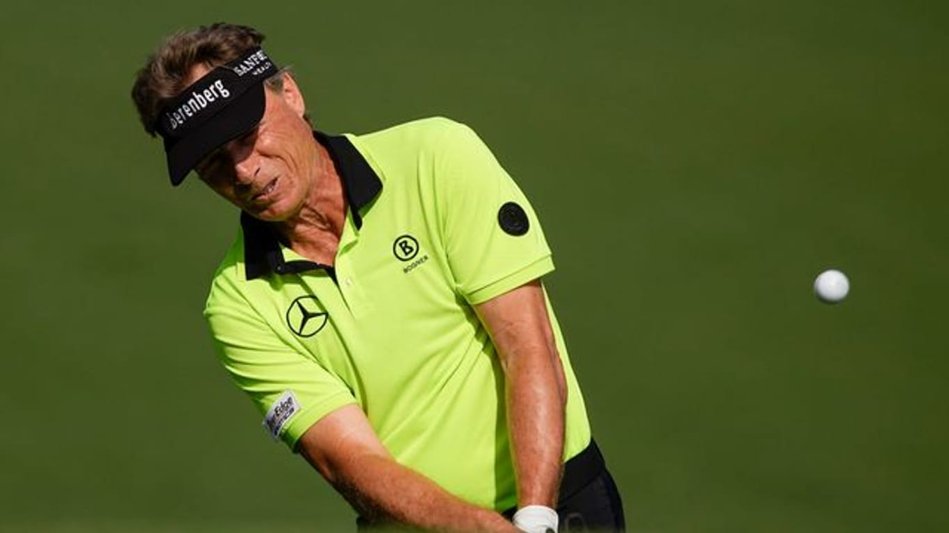 Leistete sich vier Bogeys in der ersten Masters-Runde: Golf-Veteran Bernhard Langer.