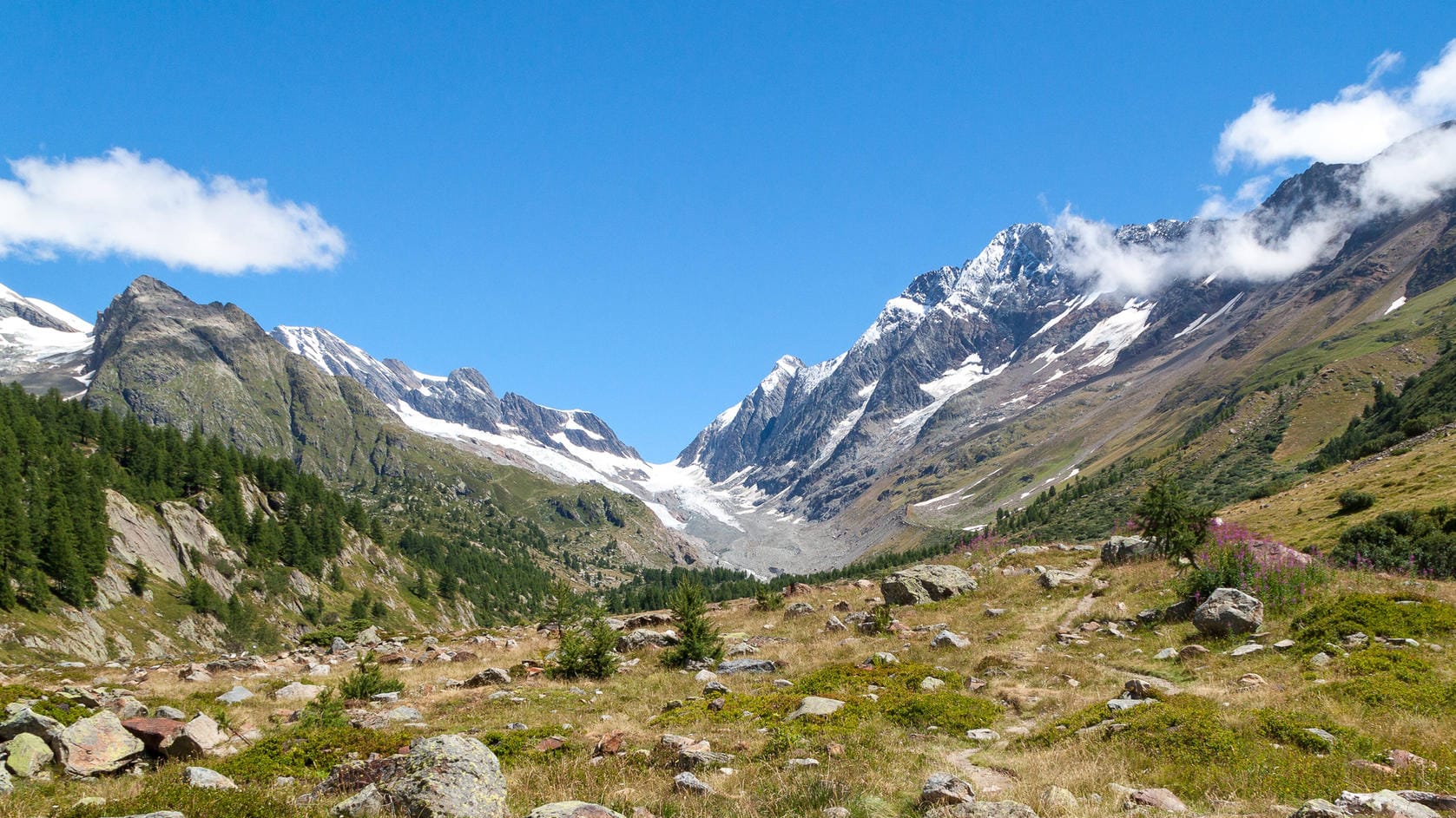 Permafrostboden taut weiter auf: Auch in den Schweizer Alpen steigt die Temperatur im Boden.