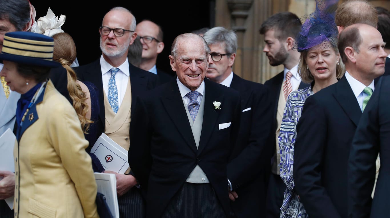 18. Mai 2019: Prinz Philip bei der Hochzeit von Lady Gabriella Windsor und Thomas Kingston in Windsor.