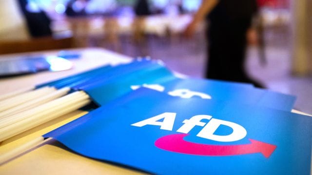 In Dresden kommen 600 Delegierte der AfD zu einem zweitägigen Bundesparteitag zusammen. In Dresden kommen 600 Delegierte der AfD zu einem zweitägigen Bundesparteitag zusammen.