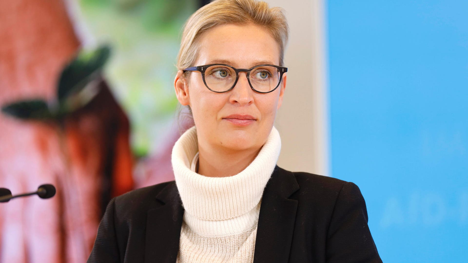 Alice Weidel bei einem Pressestatement der AfD: Die Fraktionschefin will auf dem Bundesparteitag nicht zur Spitzenkandidatin gewählt werden.