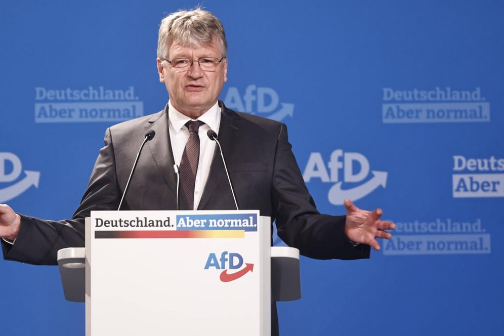 AfD-Parteichef Jörg Meuthen: Er griff in seiner Eröffnungsrede vor allem die CDU und die Grünen an.