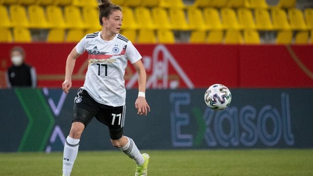 Wurde vor dem DFB-Testspiel in Wiesbaden positiv auf Corona getestet: Felicitas Rauch. Wurde vor dem DFB-Testspiel in Wiesbaden positiv auf Corona getestet: Felicitas Rauch.