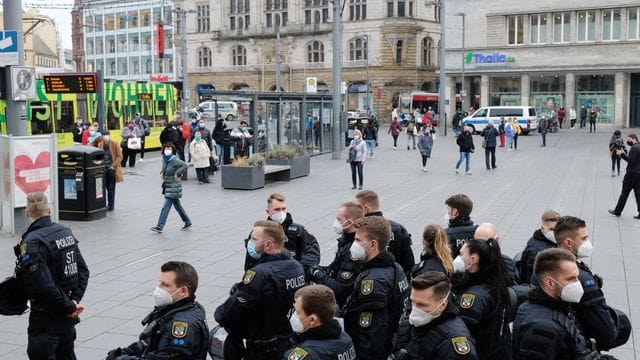 Demonstrationen in Halle