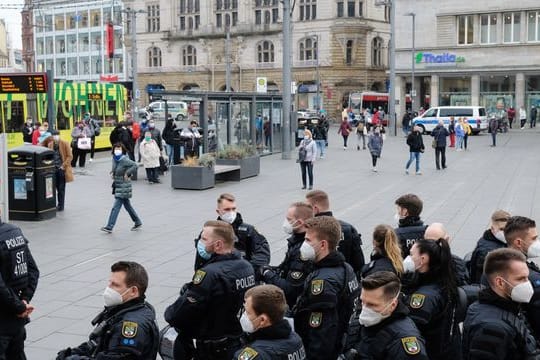 Demonstrationen in Halle