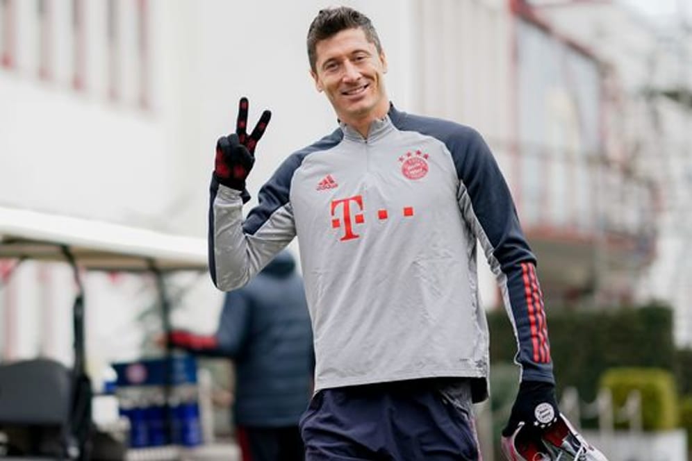 Hat bei Bayern wieder das Training aufgenommen: Robert Lewandowski.