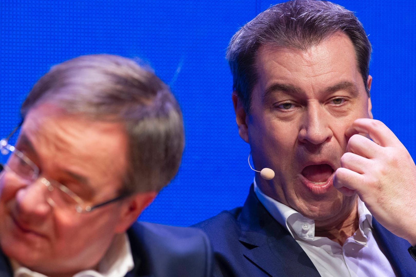 Die Ungleichen: CDU-Chef Armin Laschet (l.) und der CSU-Vorsitzende Markus Söder