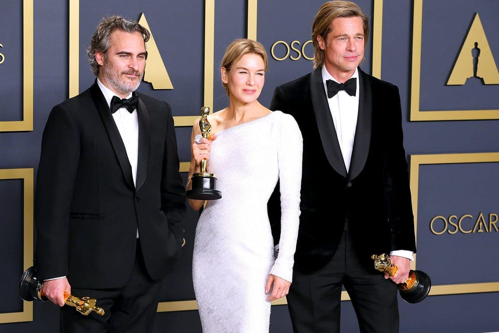 Joaquin Phoenix, Brad Pitt und Renee Zellweger: Die Stars werden 2021 bei den Oscars dabei sein.