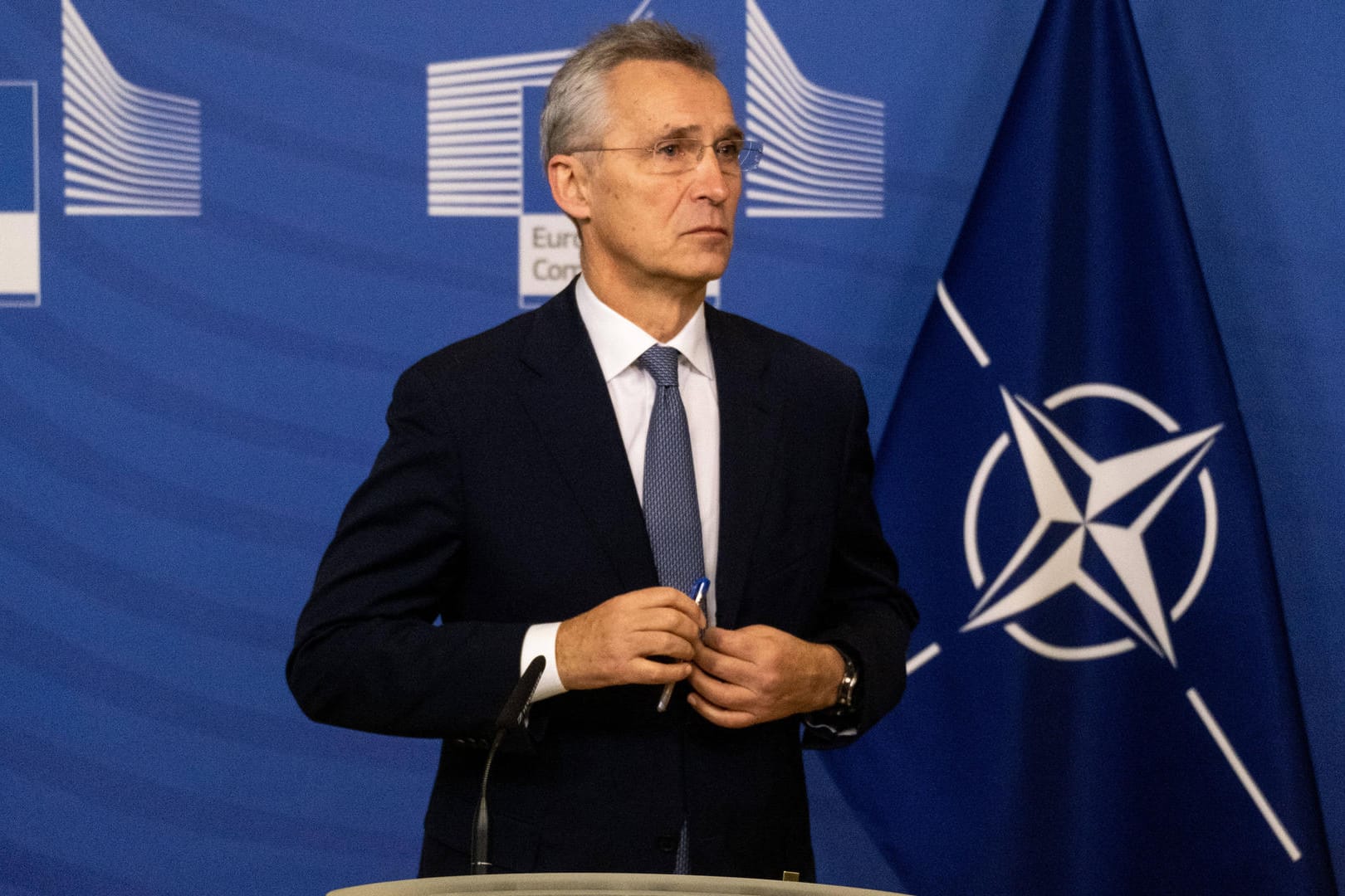 Nato-Generalsekretär Jens Stoltenberg: Die Nato will die Ukraine unterstützen.