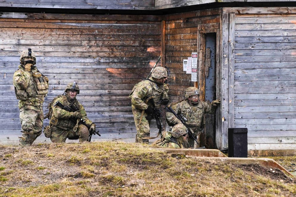US-Soldaten bei einer Übung in Bayern: Die USA will in Deutschland mehr Soldaten stationieren.