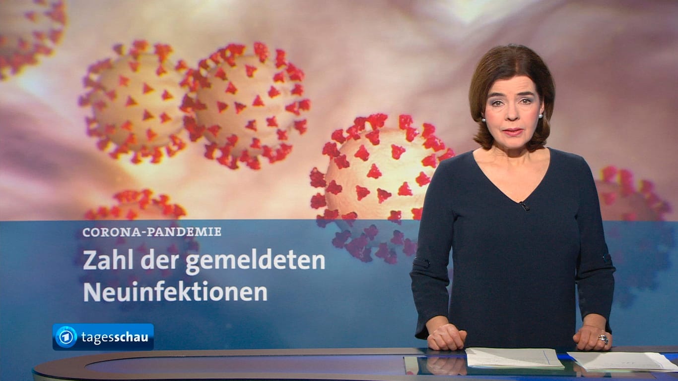 "Tagesschau" zum Thema Corona mit Susanne Daubner: Gegen die Grafiken mit den Inzidenzwerten der Corona-Neuinfektionen der Nachrichtensendung gibt es Manipulationsvorwürfe.