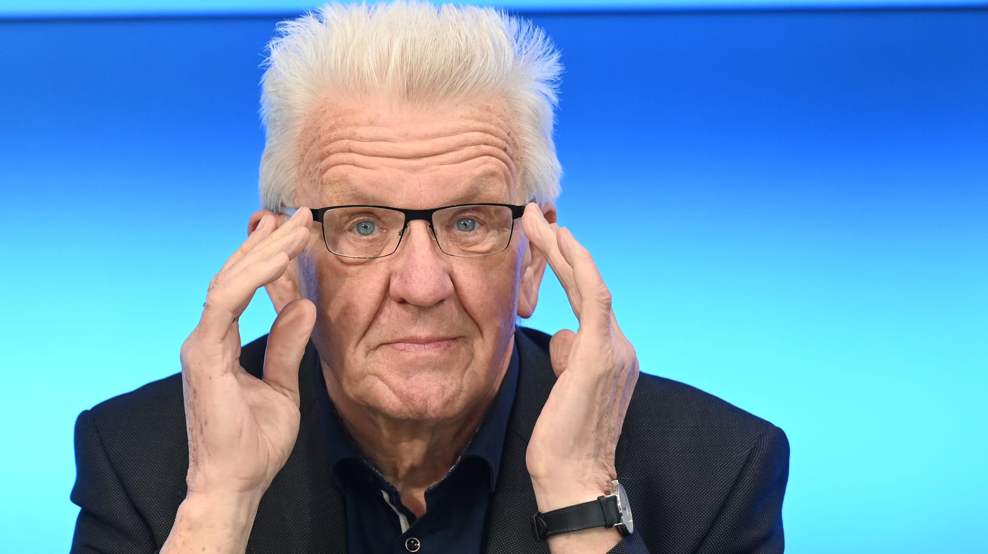 Winfried Kretschmann: Der Ministerpräsident von Baden-Württemberg findet die Corona-Notbremse des Bundes gut.